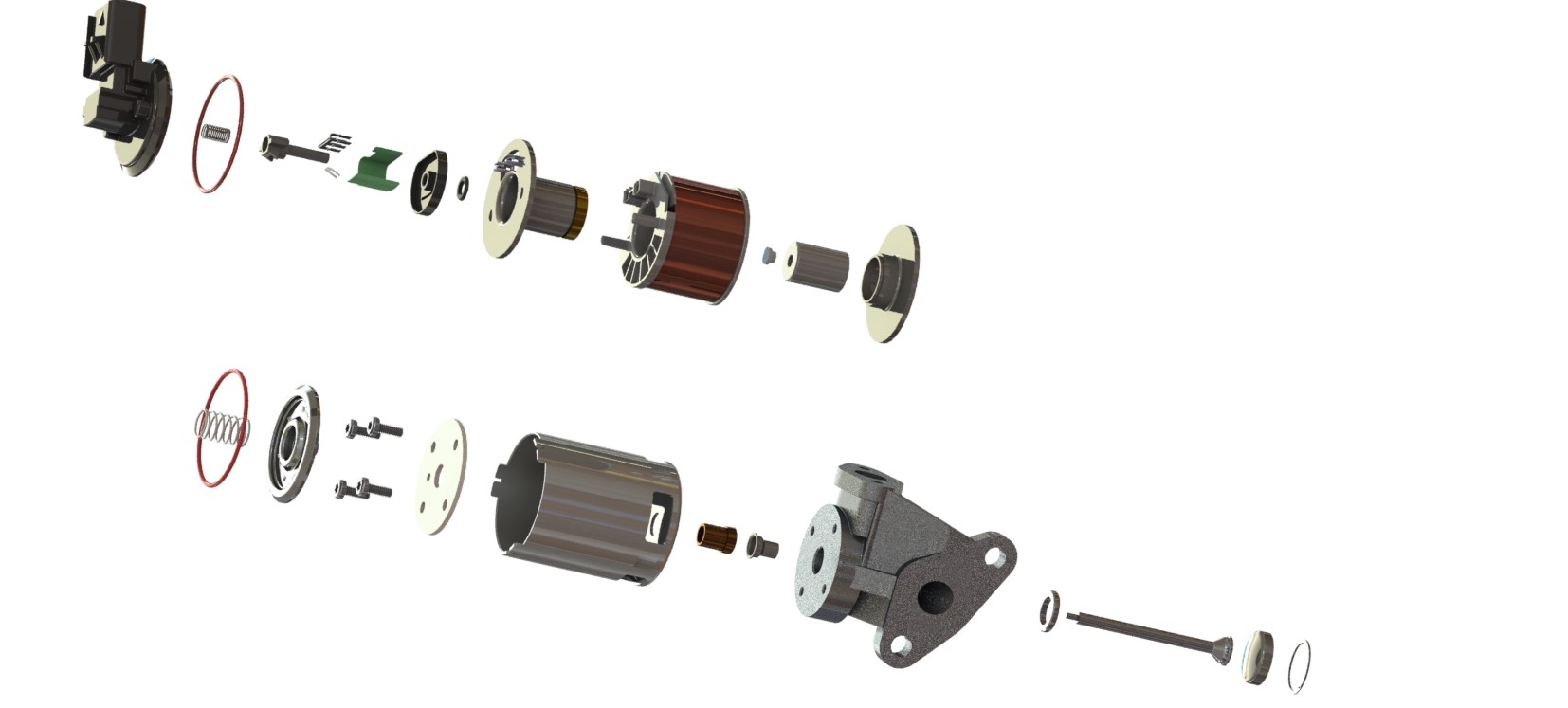 Exploded image showing details of ERG Valve