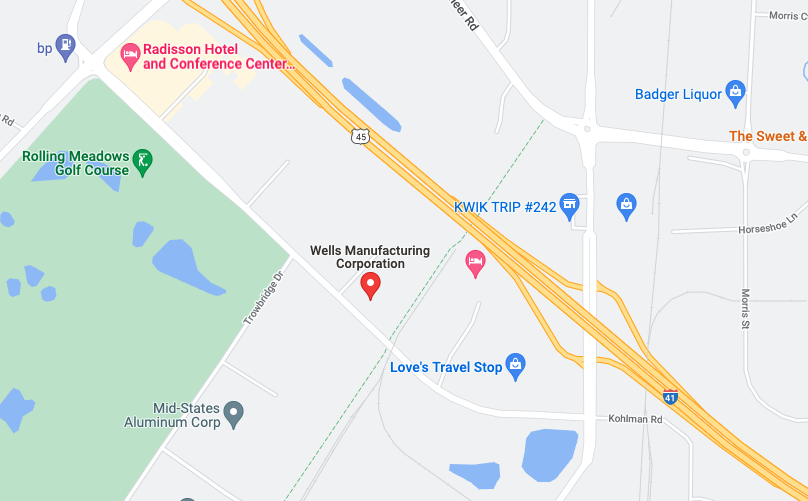 Static Map of Fond du Lac